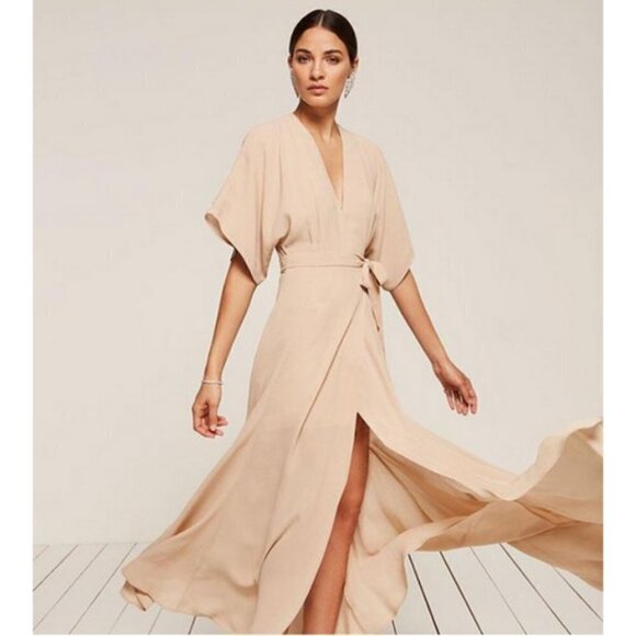 💕REFORMATION💕 Winslow Dress ~ Champagne XS NWOT - Picture 7 of 16